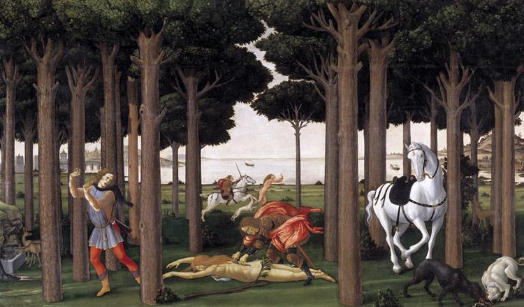 Sandro Botticelli Novella di Nastagio degli onesti (mk36) oil painting image